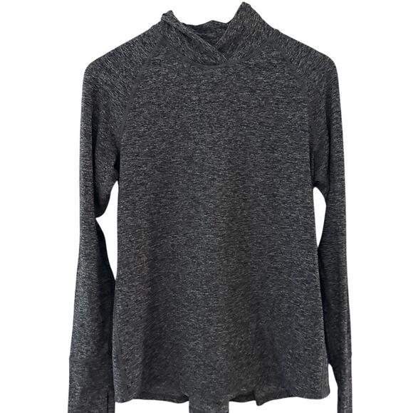 Lululemon Warm Your Core Long Sleeve Tee Heathered Black Size Medium - Picture 4 of 11